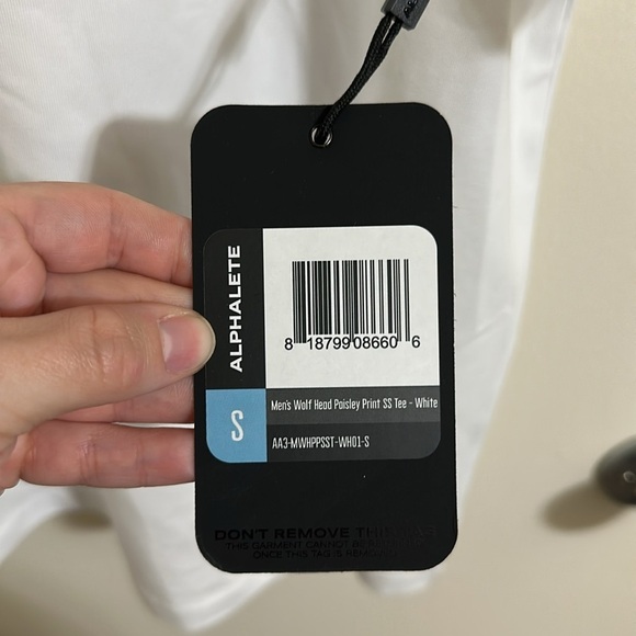 NWT Alphalete Men’s Wolf Head Oversized Short Sleeve Tshirt - Picture 3 of 5